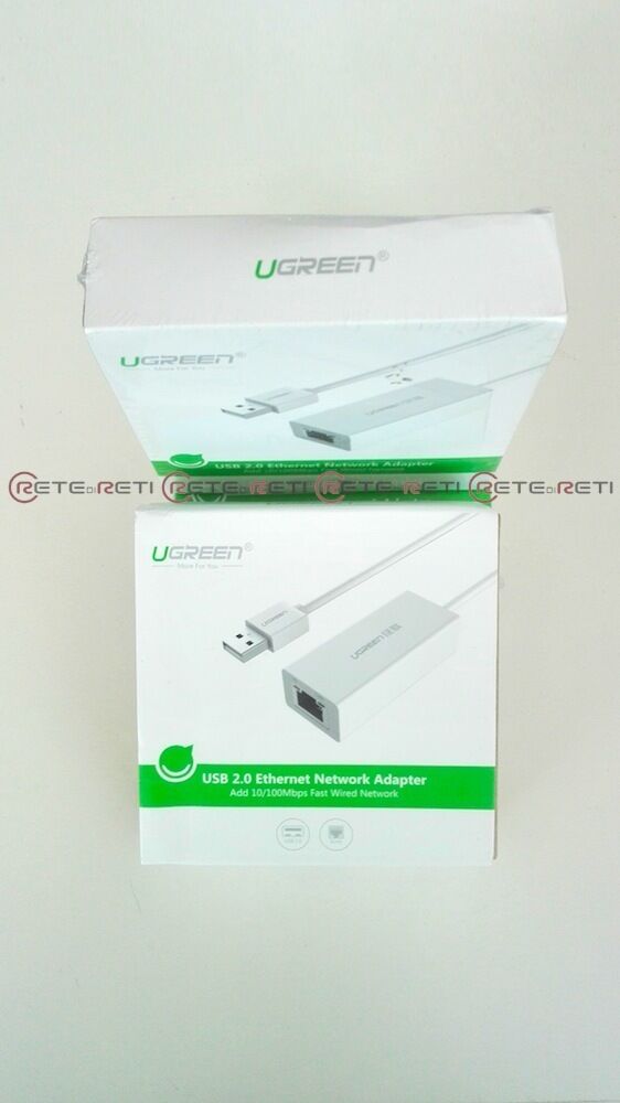 UGREEN 20253 USB 2.0 Ethernet Network Adapter 10/100Mbps per MacBook Air