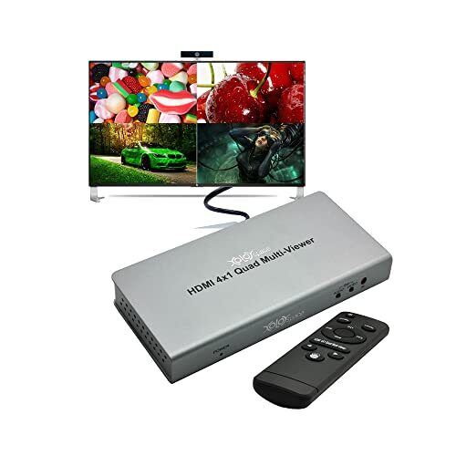 XOLORspace TW02 1080p HDMI 4x1 Quad Multi-Viewer Visualizzatore quad HDMI (L0x)