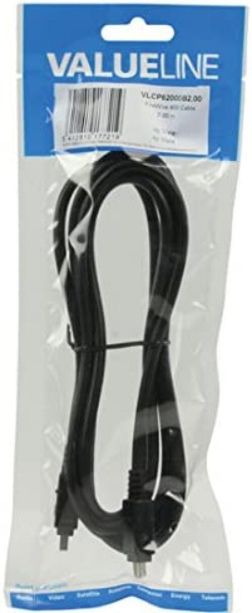 Cavo FireWire Nero 2 m, Valueline VLCP62000B2.00