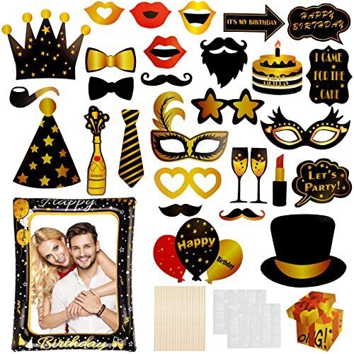 Photo Booth Compleanno 30 Anni, 31 Pezzi Photo Booth Compleanno (e0N)