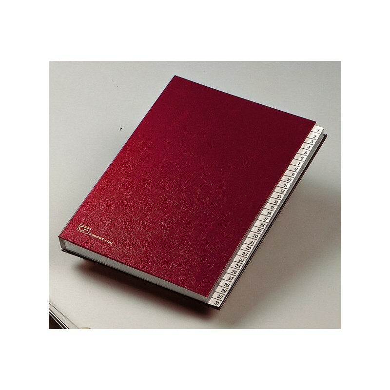 Classificatore Cartella Monitore Numerico 1/31 643-E ROSSO 24x34 cm.