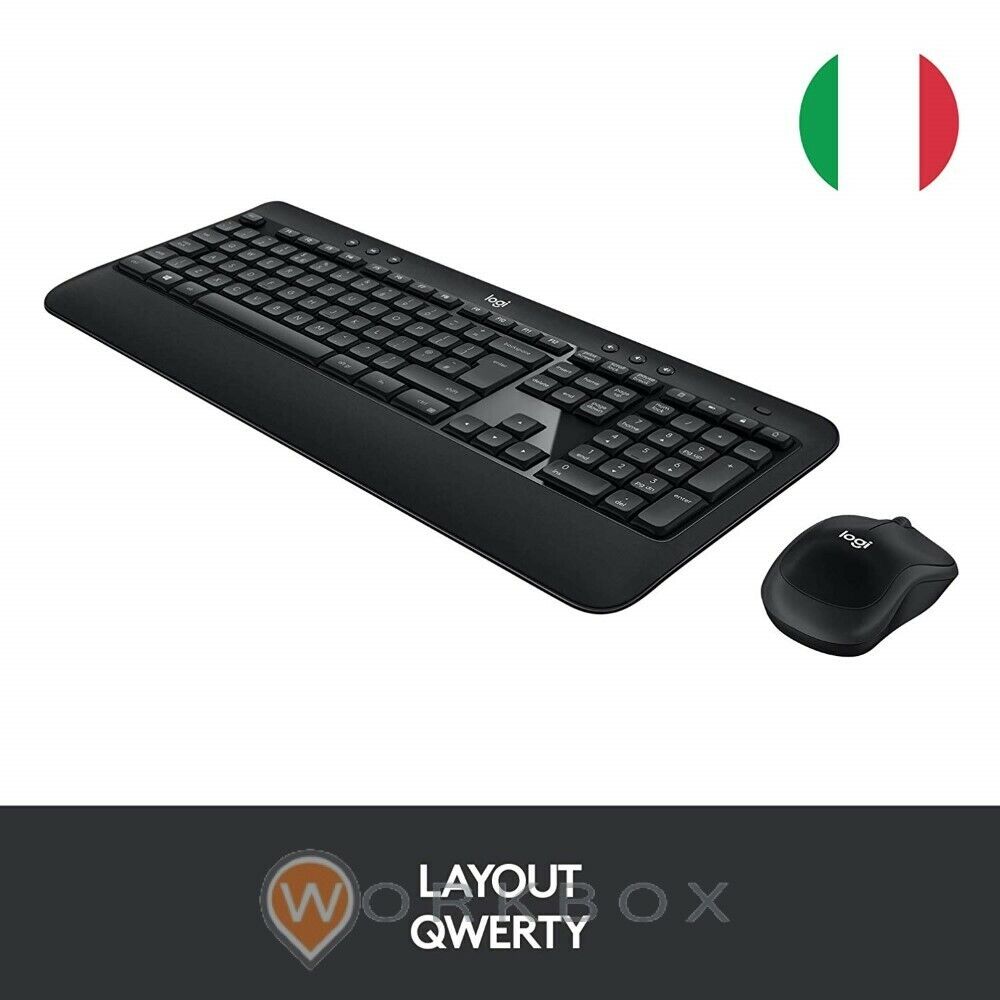 KIT TASTIERA MOUSE WIFI LOGITECH MK540 TASTIERA K540E + MOUSE M185 (920-008802)
