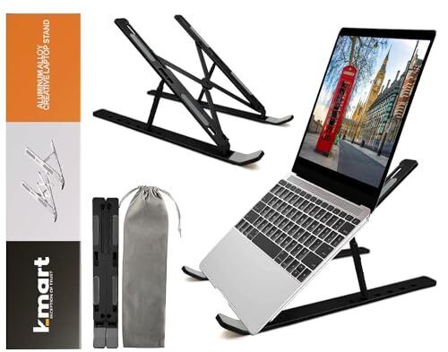 K-MART Supporto regolabile extra forte per computer portatile, supporto (X5T)