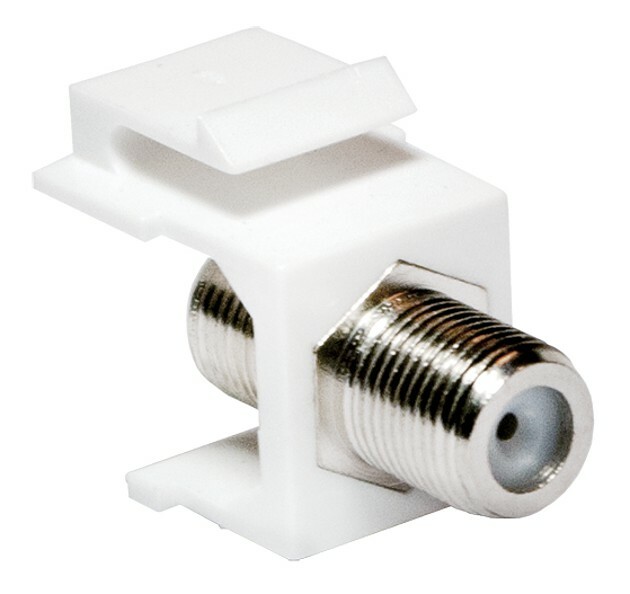 Logilink Adattatore Keystone BNC 75 Ohm F/F Bianco