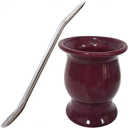 Set Tazza per Yerba Mate e Cannuccia di Gaucho Bruno - Tazza di Forma (g3m)