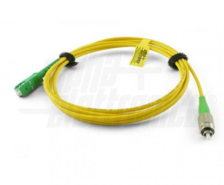 ALPHA ELETTRONICA BRETELLA FIBRA OTTICA FC-APC/SC-APC 9/125 OS2 MONOMODALI 2 MET