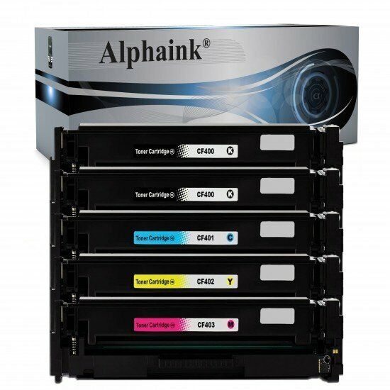 KIT 5 Toner CF400X-3A HP Color LaserJet Pro M277N, M277DW, M250, M274DN, M270