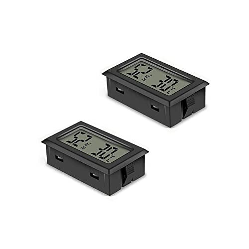 2 Pack Mini LCD Termometro Digitale Igrometro Temperatura Umidità Tester (S1N)