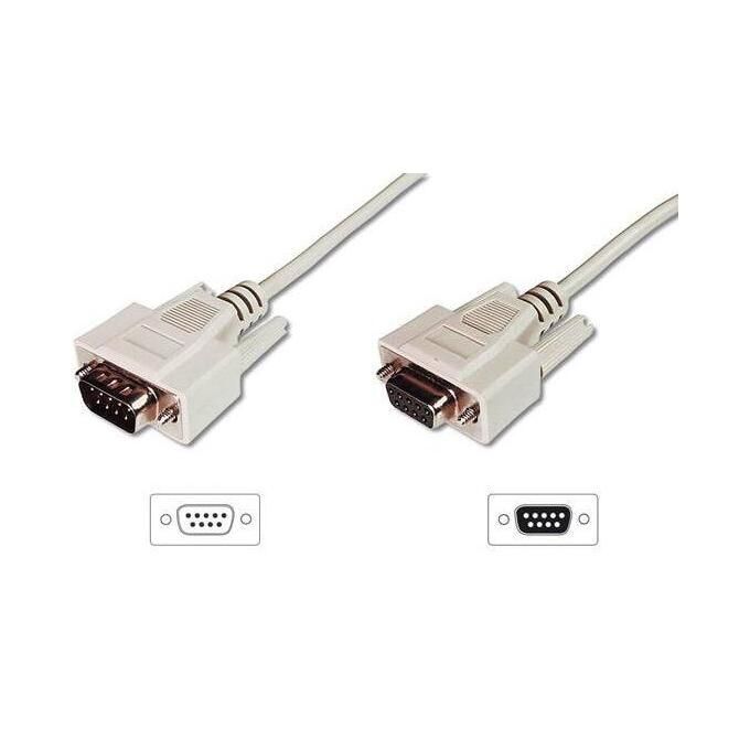 Digitus Cavo Prolunga Per Modem- Mouse Ecc. Pin-To-Pin (Modem Cable) 9 Poli Masc