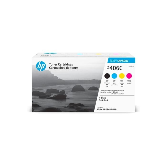 HP | Toner CLT-P406C/ELS Per Samsung CLP-365W Kit 4 Colori