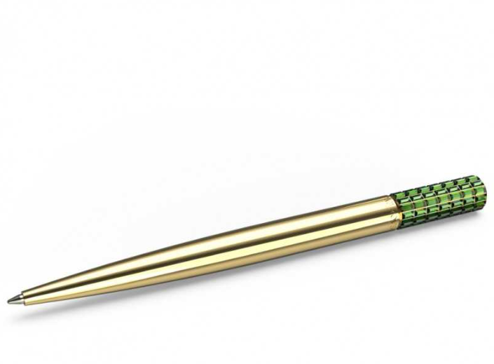Penna sfera Swarovski in cristallo verde con placcatura oro -  Lucent donna-