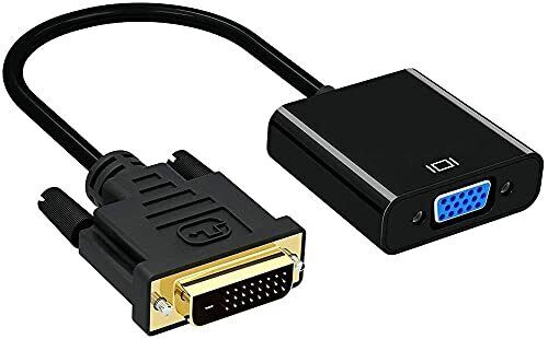 QIANRENON DVI-D a VGA Dual Link 24+1 maschio a femmina Video VGA cavo di (l7c)