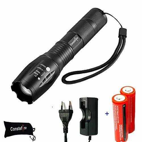 Torcia elettrica XML T6 Torcia LED Fuoco Regolabile,(1200lm; Impermeabile (o4x)