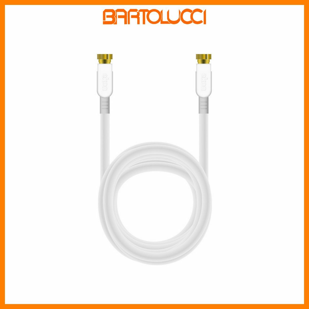 EKON ECSAT100METFFG CAVO SAT 10 MT FER GOLD F BIANCO
