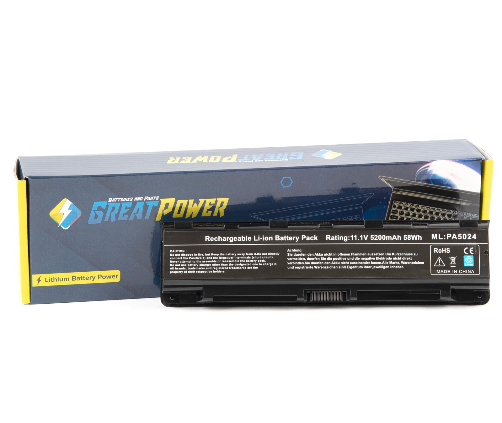 Batteria 5200mAh per Toshiba Satellite C800 C840 C850 C855 C870 C875