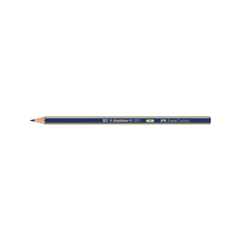 Matita grafite Goldfaber 1221 esagonale FABER-CASTELL - H (12 Pz)