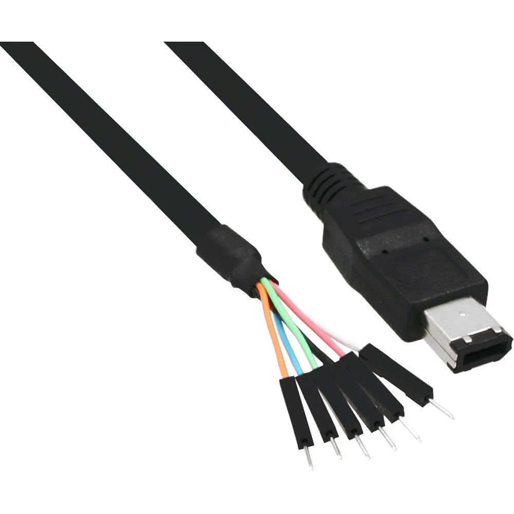 Cavo FireWire 6pin maschio a 6x IDC (Power, Ground, TPB-, TPB+, TPA-, TPA+) 40cm