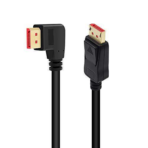 Cavo Displayport ad angolo retto 1.4, cavo Displayport ad angolo retto, (A9E)