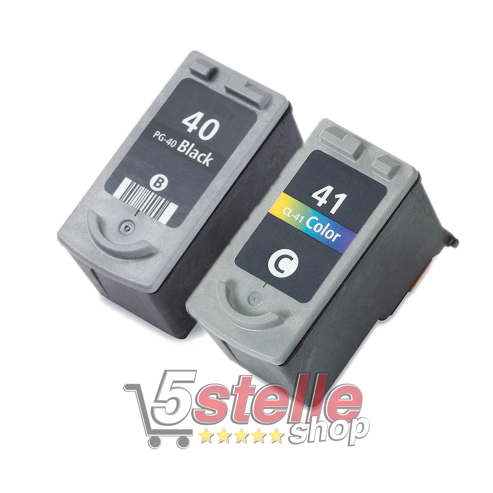 CARTUCCE NERO+COLORE PG-40 CL-41 PER CANON PIXMA MP140 MP150 MP160 MP170 MP180