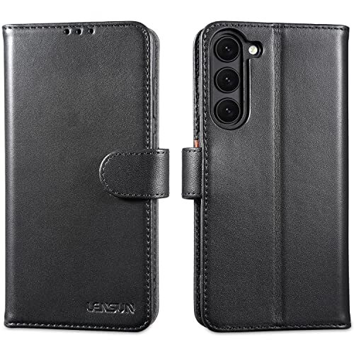 LENSUN Cover per Samsung Galaxy S23+ / S23 Plus 5G, Custodia in Vera (H6r)