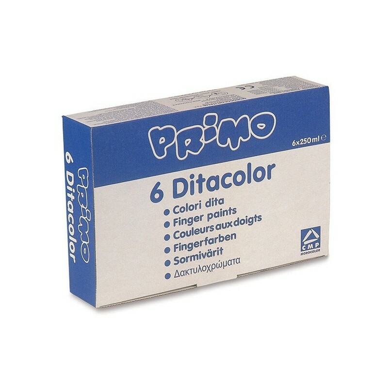 Box Confezione 6 Colori a dita 250 gr. CMP PRIMO - MOROCOLOR 222TD6G