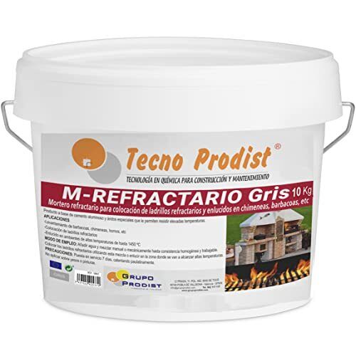 M-REFRATTARIO GREY di Tecno Prodist - (10 kg) Malta refrattaria speciale (Y1A)