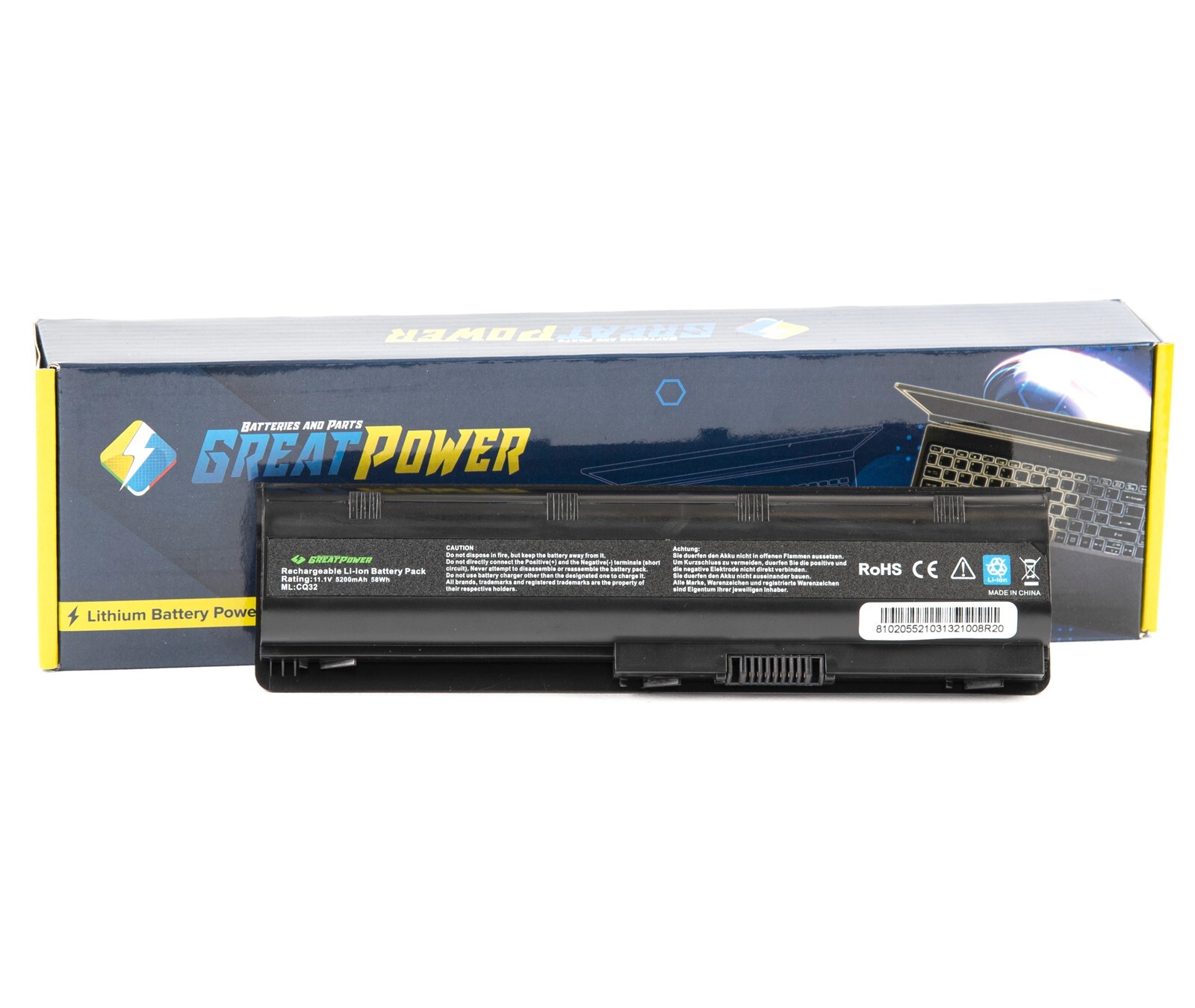 Batteria 5200mAh compatibile con HP Compaq Presario CQ58