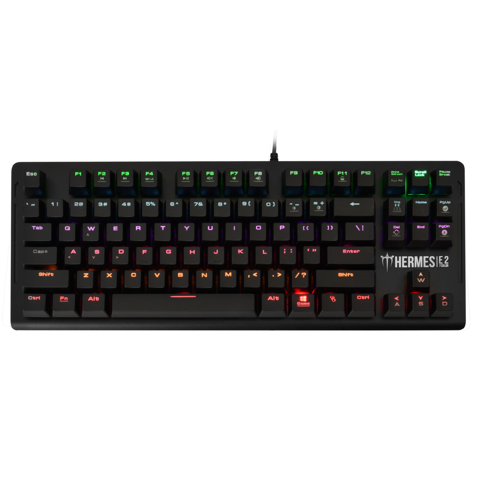 TASTIERA Gamdias HERMES E2 IT MECCANICA 7 COLORI retroilluminazione USB