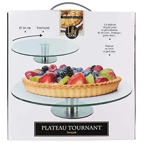 Lily cook CMKA1742 Piatto, Glass, 30 x 30 x 7 cm (k4K)
