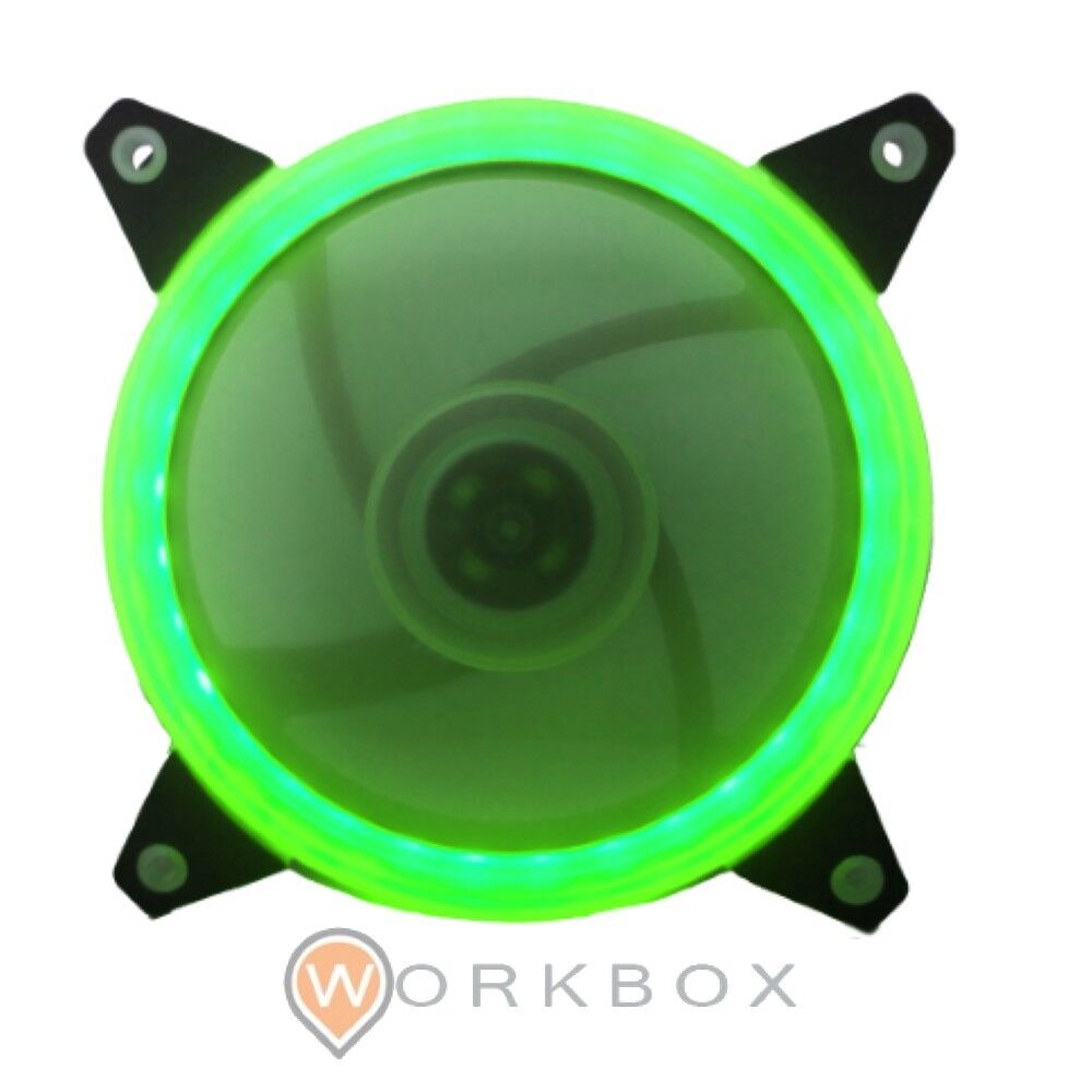 GRAVITON VENTOLA CTESPORTS CON ANELLO LED VERDE 12 CENTIMETRI ANTIVIBRAZIONE