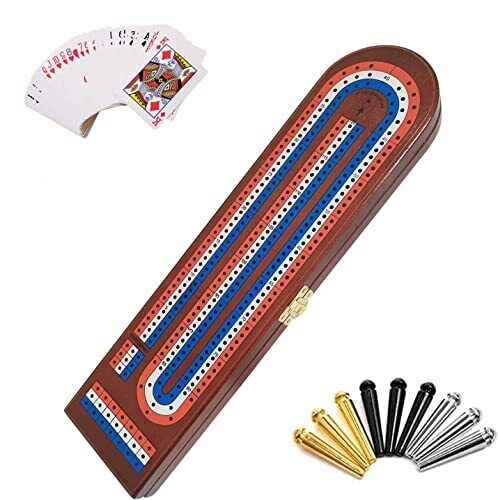 TUAHOO Gioco da tavolo in legno Cribbage (E8g)