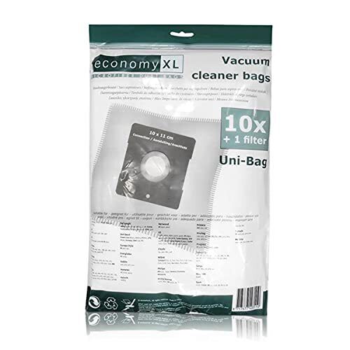 10 sacchetti per aspirapolvere per Hanseatic fresh 1800 (VC-H 4205) (z7b)