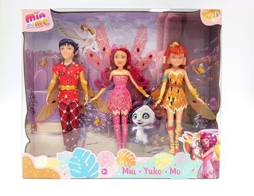 Simba 109483077 - Set di bambole Mia and Me Yuko, Mo, 3 elfi con ali e (Y7N)