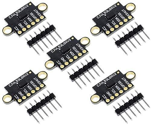 TECNOIOT 5pcs VL53L0X Time-of-Flight ToF Laser Ranging Distance Sensor (x9P)