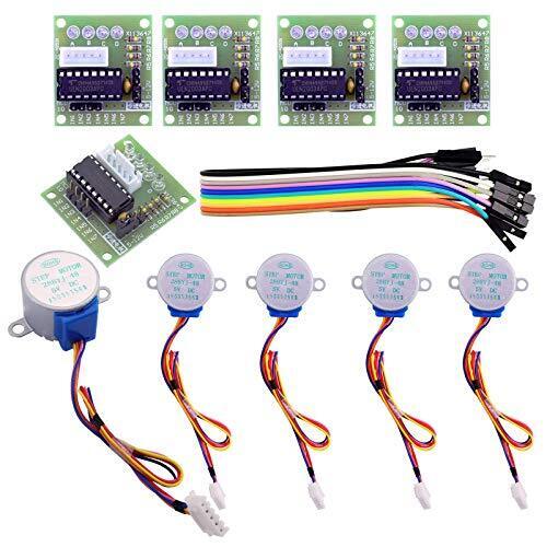 ELEGOO 5 Set 28BYJ-48 ULN2003 5V Motore Passo-Passo Stepper + ULN2003 (r4y)
