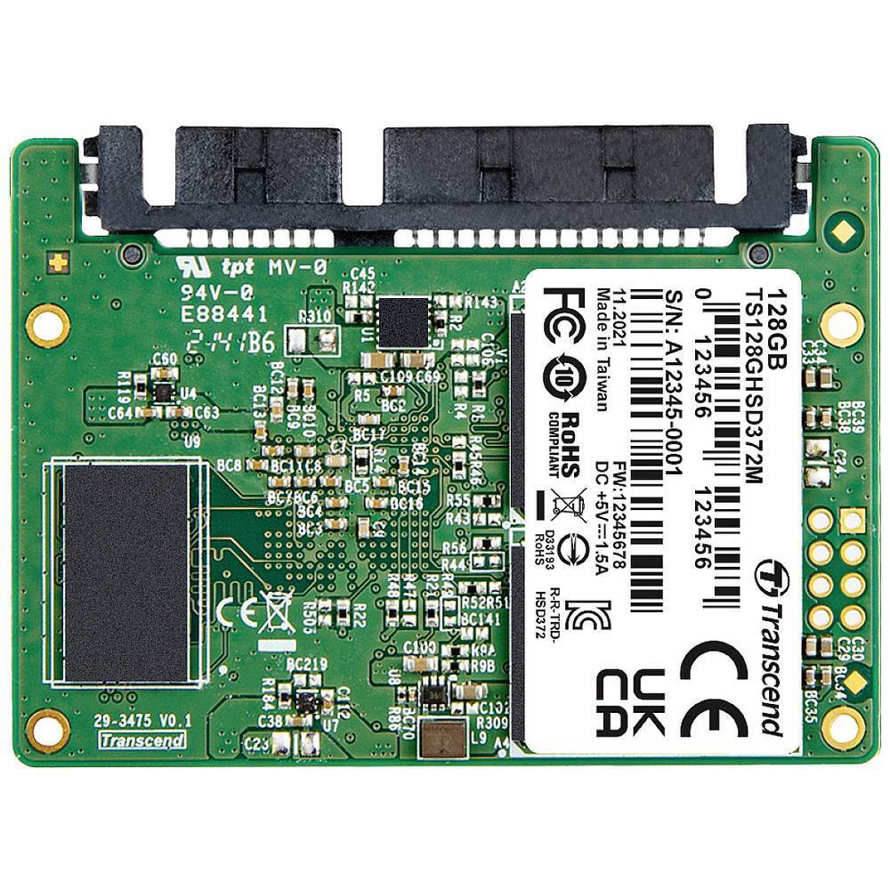 Transcend HSD372M 128 GB Memoria SSD interna half slim professionale SATA III