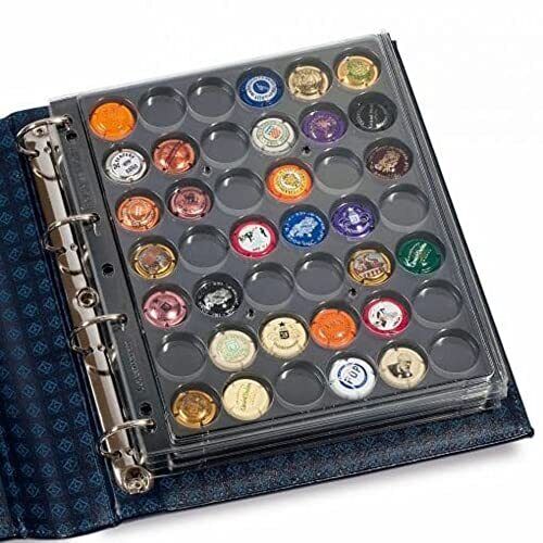 plastic sheets ENCAP, clear pockets for 42 champagne bottletops and (x4V)
