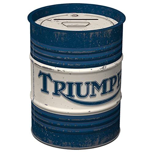 Nostalgic-Art Salvadanai retrò, Triumph - Oil Barrel – Idea regalo per (F5p)