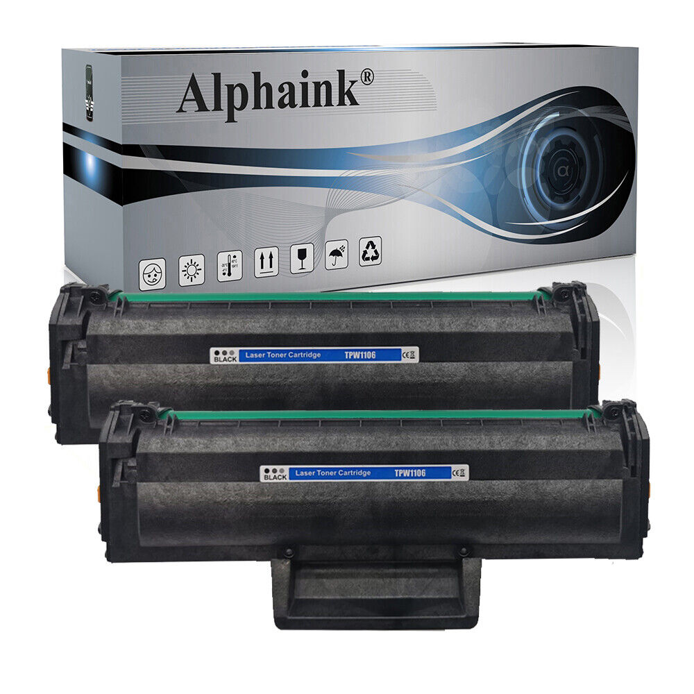 2 TONER W1106X COMPATIBILE PER HP LASERJET 107 107a 107w 137fnw 135a CON CHIP