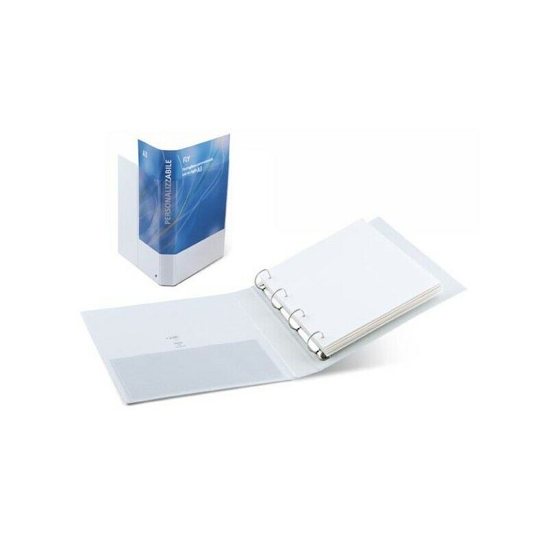 Raccoglitore Personalizzabile FLY 22x30 cm (A4) 4 anelli D diam. 50 mm SEI ROTA