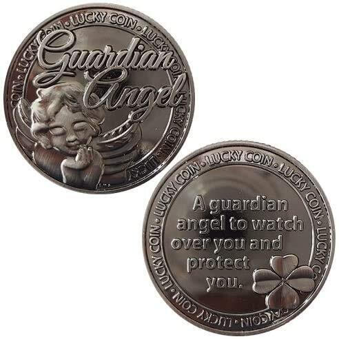 QUEAMBLER Set di Ciondoli con Scritta Guardian Angel, con Scritta Good (p0N)