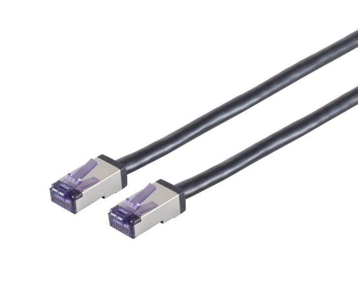Lanview HIGH-FLEX Cat6a S/FTP - Black 7.5m Ultra-Flex - Shielded Network Cable,