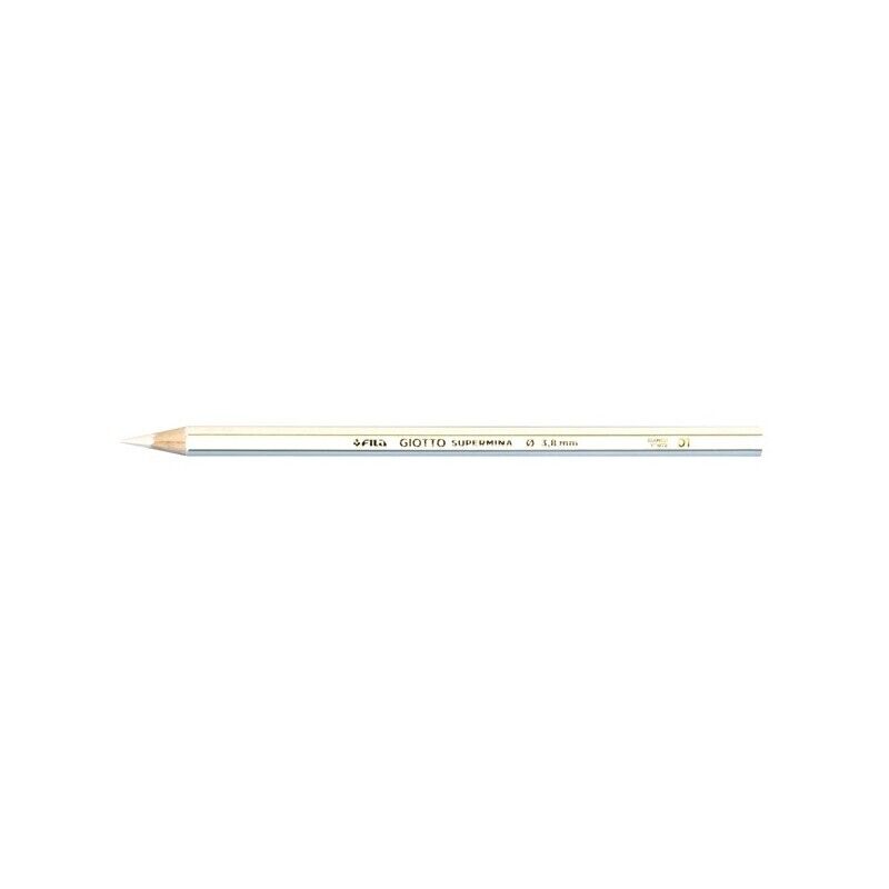 Colore Pastello GIOTTO Supermina MONOColore - BIANCO 01 (12 Pz)