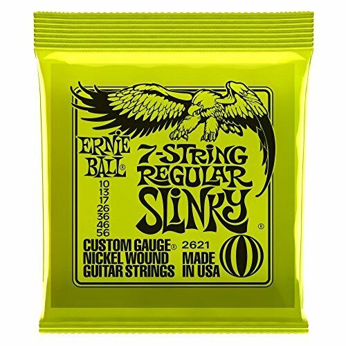 Cordes pour guitare électrique Ernie Ball Regular Slinky à 7 cordes et (d7p)