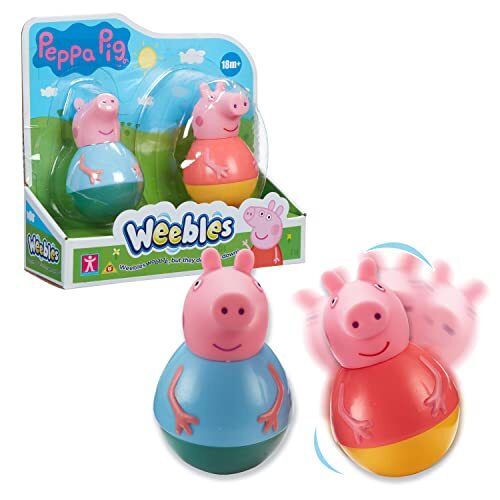 Weebles Peppa Pig – Cofanetto 2 personaggi – Pepa & Georges – (Y6A)