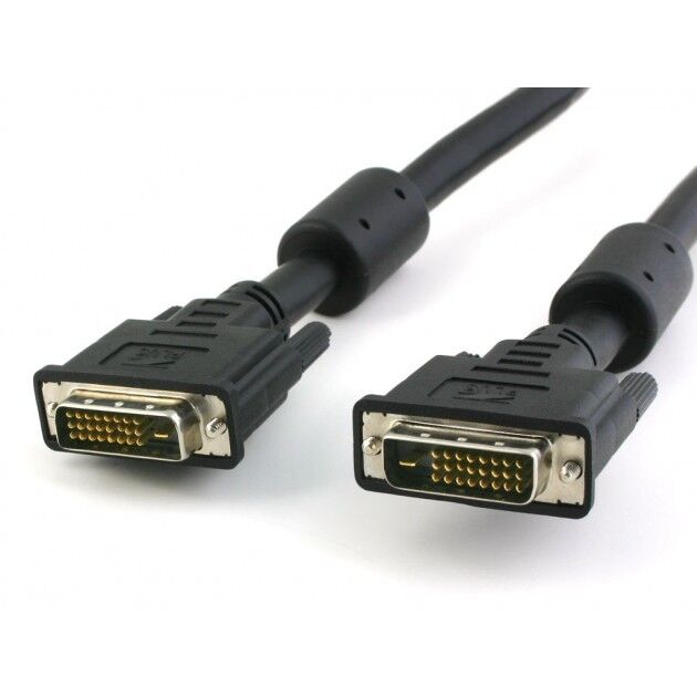 Cavo Monitor DVI Digitale M/M Dual Link con ferrite 3 mt  DVI-D - MANHATTAN -
