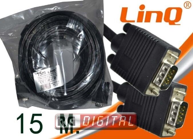 Cavo vga linq VGAMM-15M 15 metri maschio/maschio