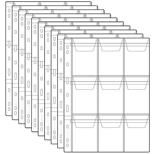 Stamp Pocket Pages Plastic Coin Holders Stamp Currency Protector Coin (W8G)