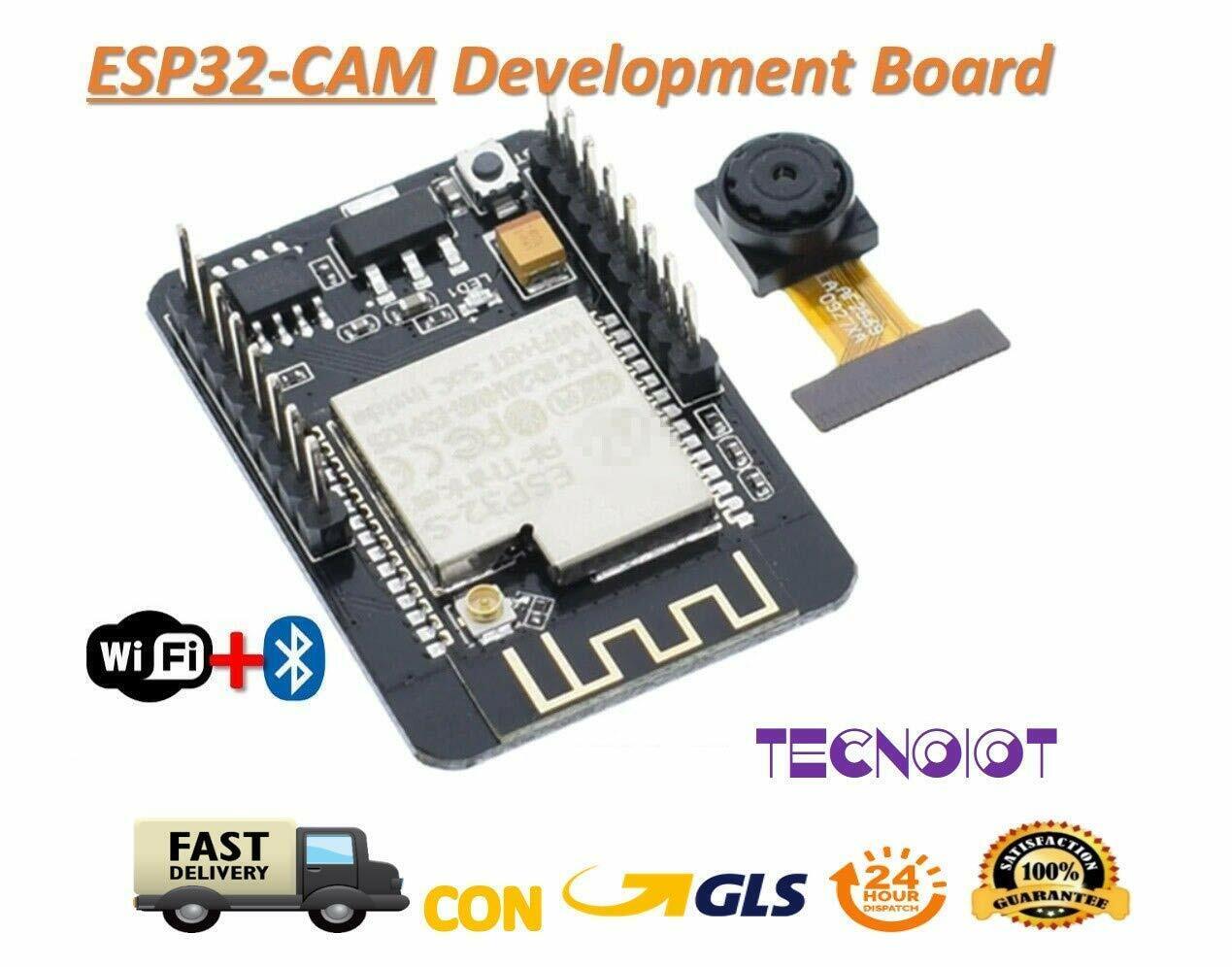 TECNOIOT Camera Module ESP32-CAM Bluetooth Module WiFi Board Development (X1d)