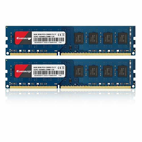 Kuesuny 16 GB Kit (2X8 GB) DDR3 1600 Udimm Ram, PC3-12800 / PC3-12800U (G0G)